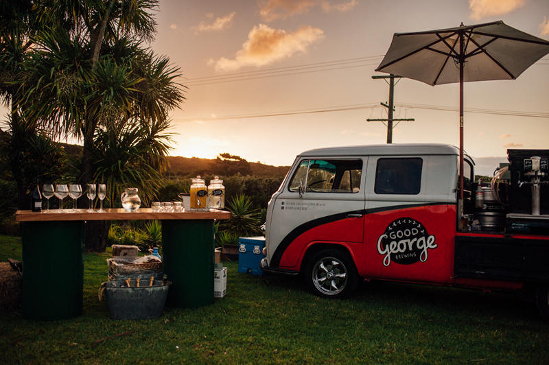 Good George at Ash and Tamati's Raglan wedding